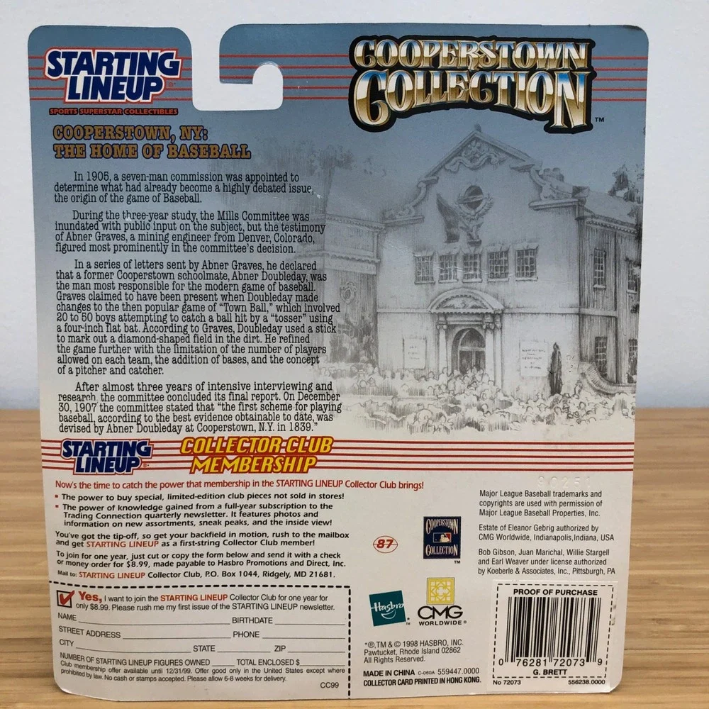 Starting Lineup George Brett Action Figure Collectors Blue 1999 Edition